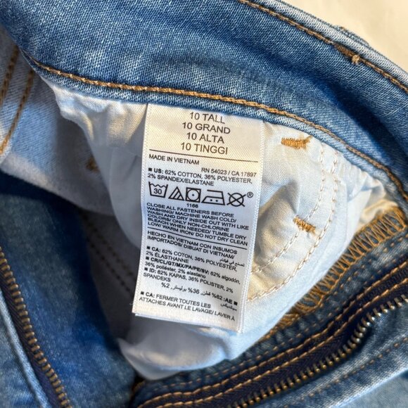 Old Navy High-Rise Skinny Jeans Women’s Size 10 Tall 5 Pockets - Picture 10 of 10